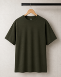 Unisex Olive Green Oversized Classic T-Shirt