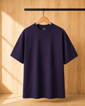Unisex Purple Oversized Classic T-Shirt