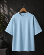 Unisex Baby Blue Oversized T-Shirt