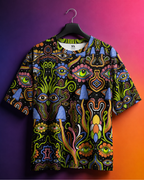 Unisex Psychedelic Mushroom Experience Oversized T-shirt