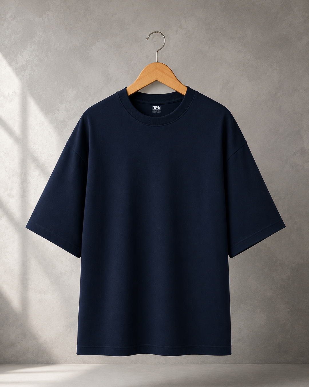 Unisex Navy Blue Oversized T-Shirt