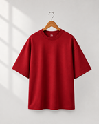 Unisex Red Oversized T-Shirt