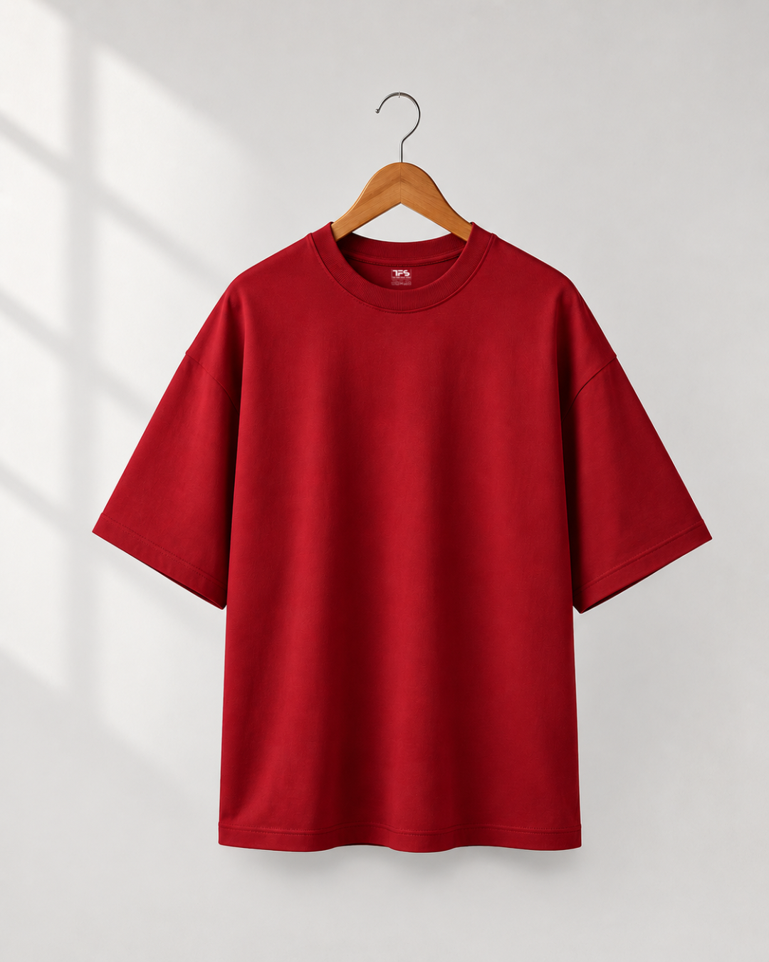 Unisex Red Oversized T-Shirt