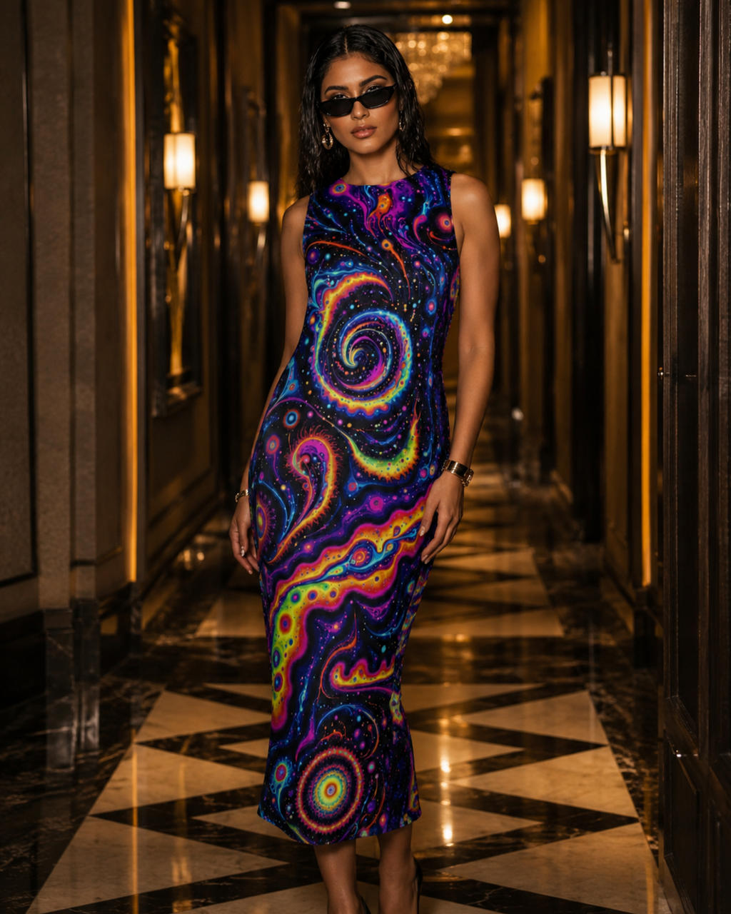 Women Mystic Trip Bodycon Dress