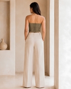 Women Croco Maze Tube Top
