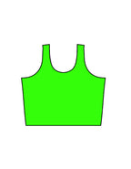 Women's Neon Green Crop Tank