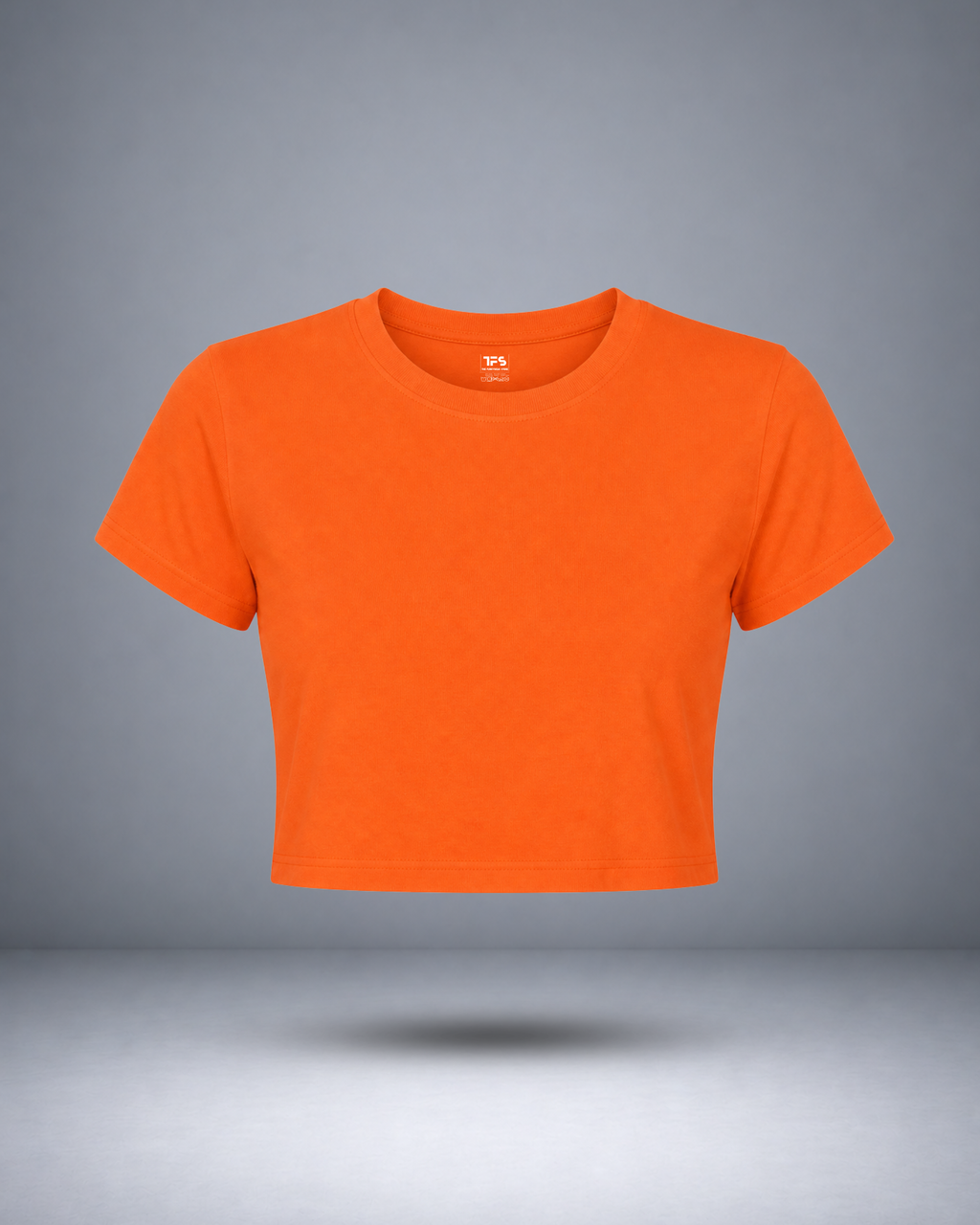 Women's Neon Orange Crop Top