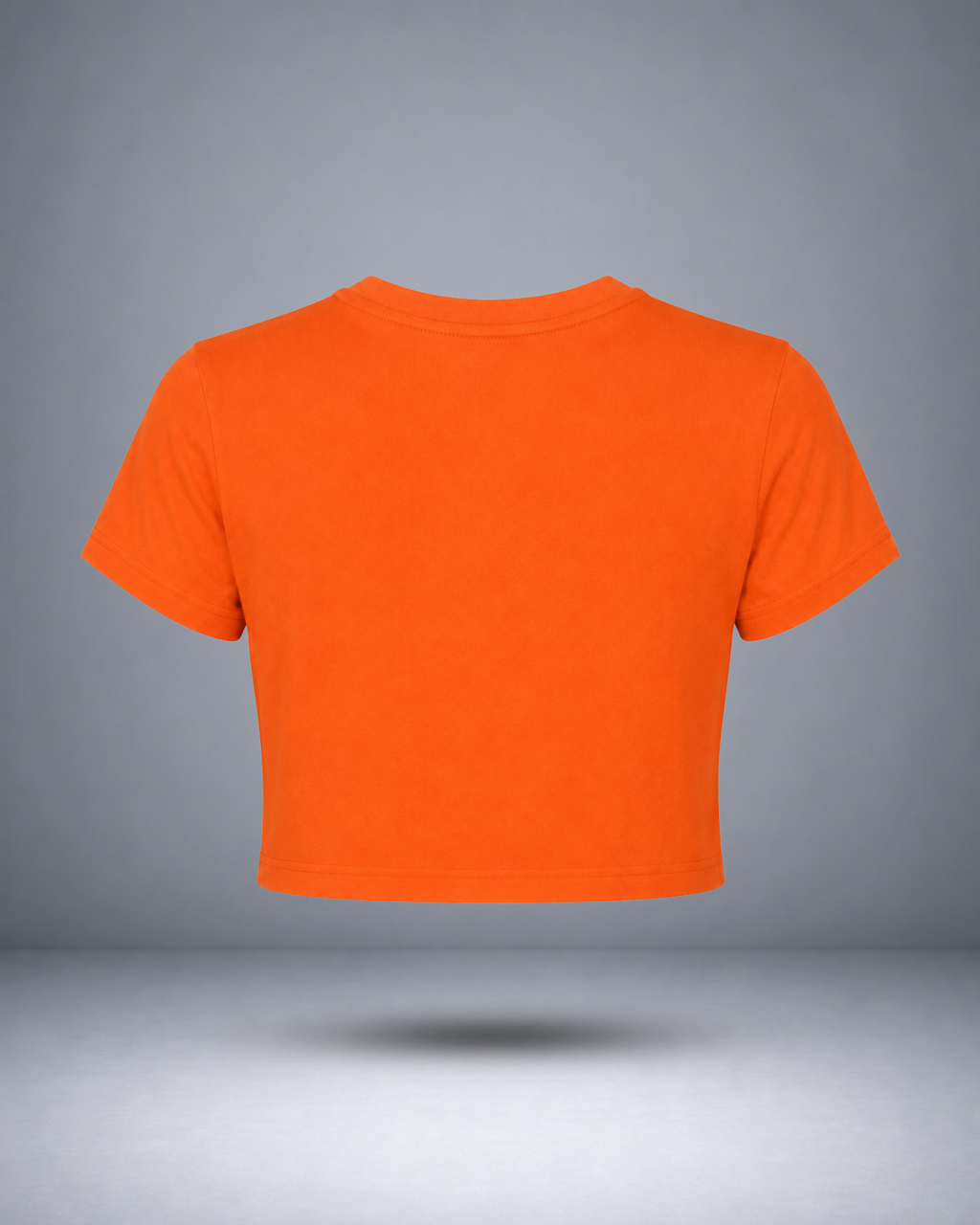 Women's Neon Orange Crop Top