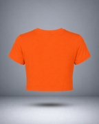 Women's Neon Orange Crop Top