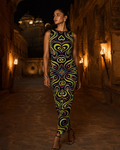 Women's Psychedelic Circus Bodycon Dress