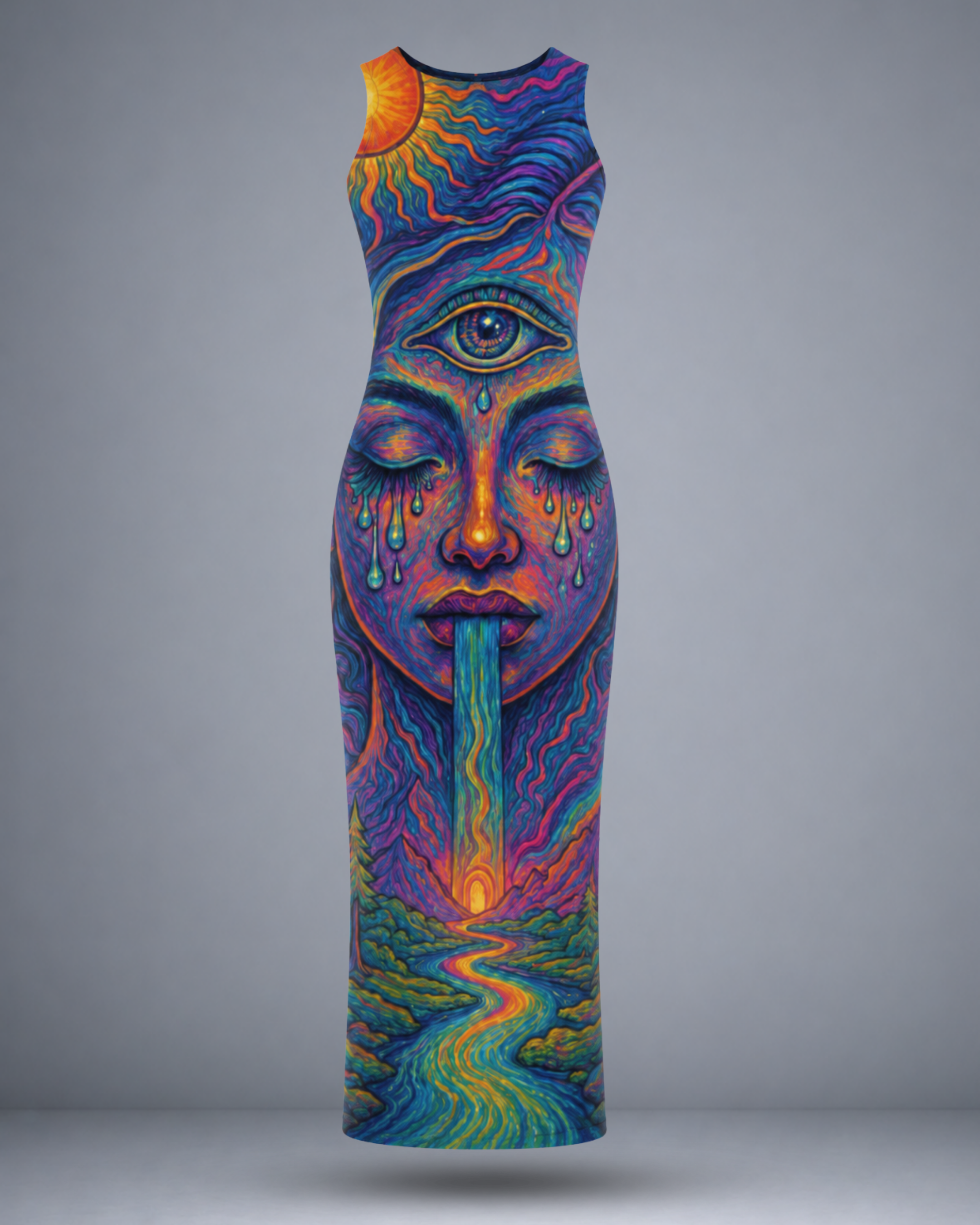 Women's Three Eye Bodycon Dress