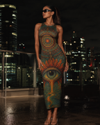 Women's 3rd Eyed Mandala Bodycon Dress