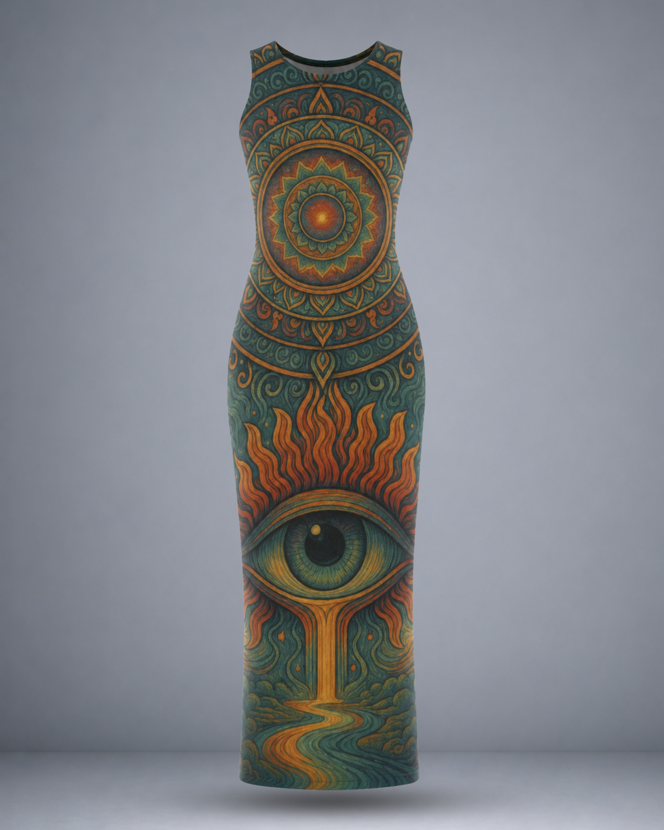 Women's 3rd Eyed Mandala Bodycon Dress