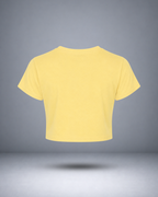 Women's Beige Solid Crop Top