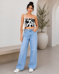 Women's Cow Maze Tube Top