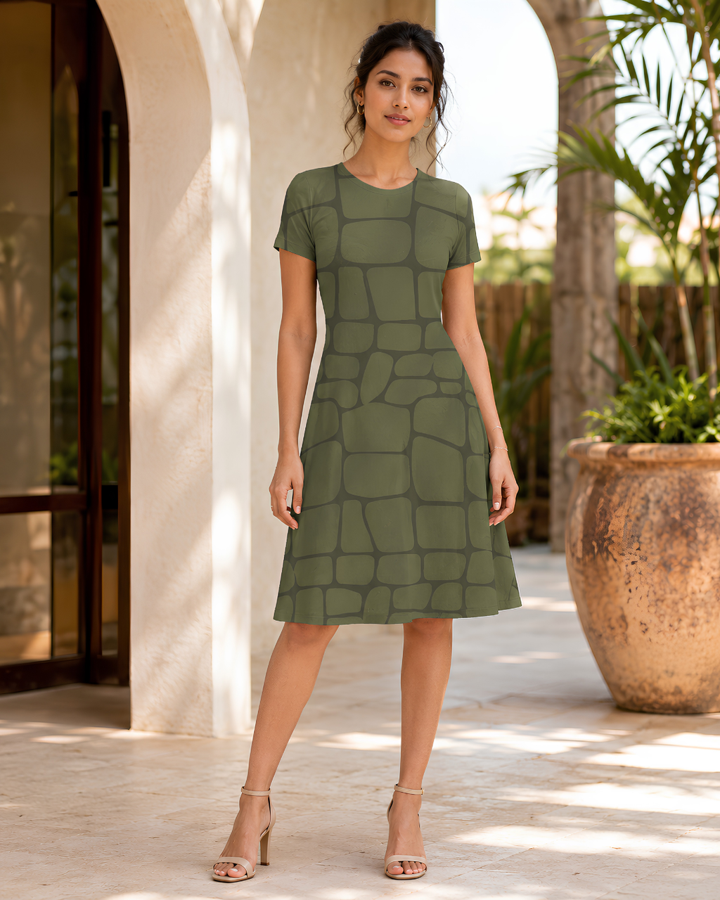 Women's Croco Maze A line Dress