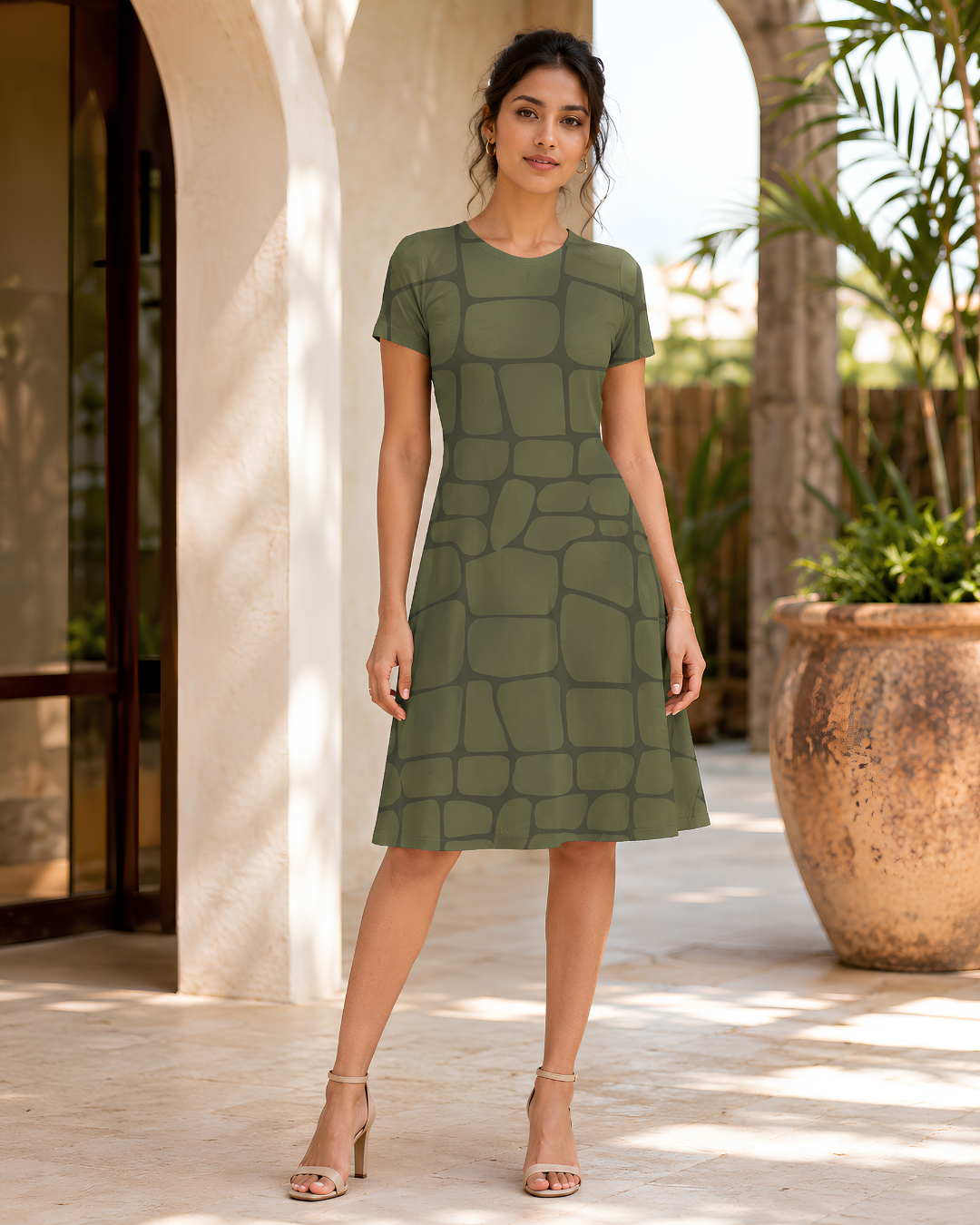 Women's Croco Maze A line Dress