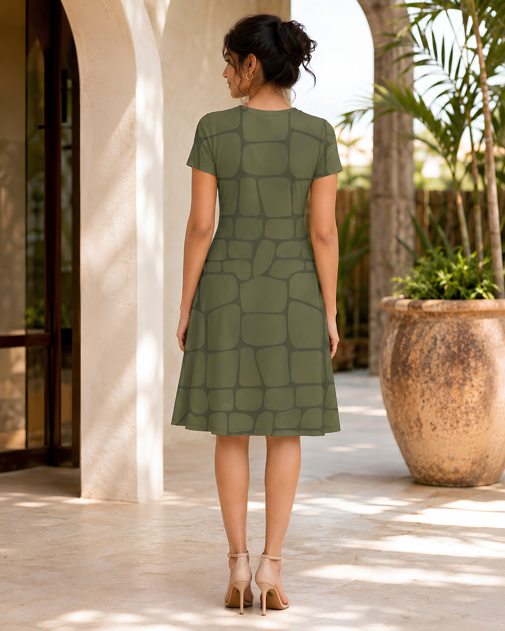 Women's Croco Maze A line Dress