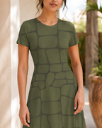 Women's Croco Maze A line Dress