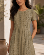 Women's Croco Maze A line Dress