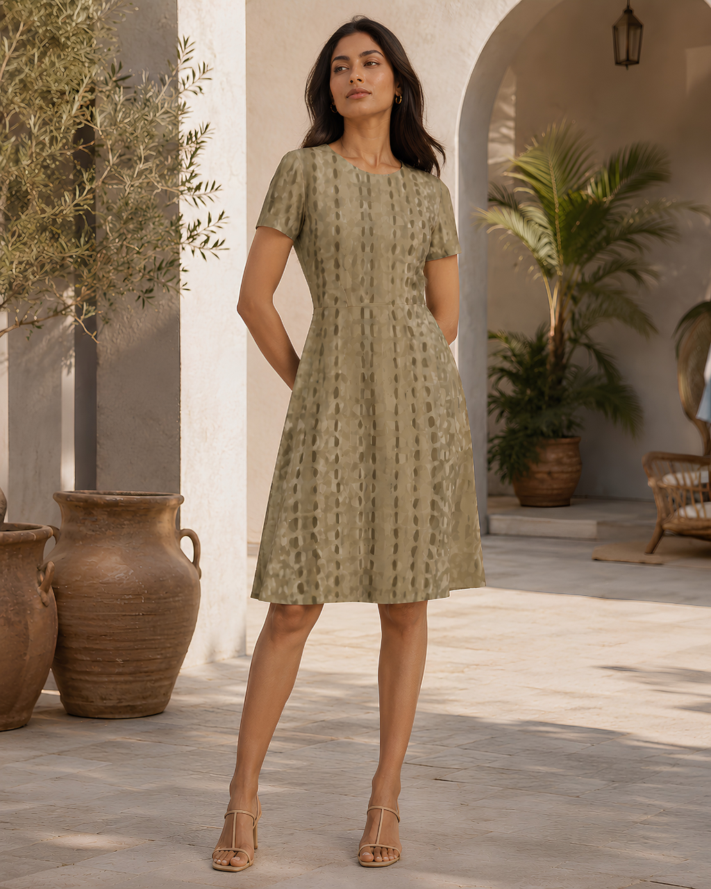Women's Croco Maze A line Dress