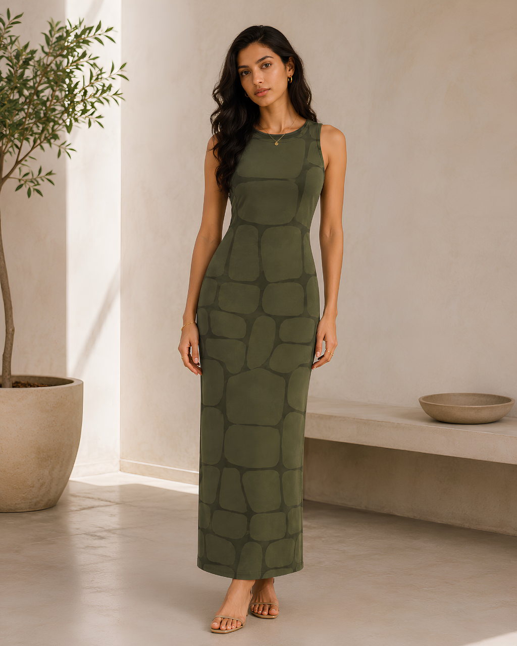Women's Croco Maze Bodycon Dress