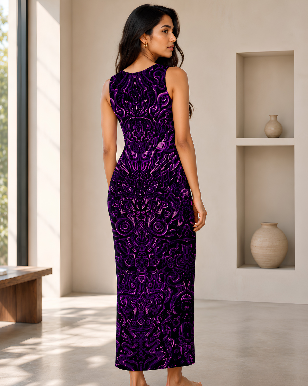 Women's Dark Ritual Energy Bodycon Dress