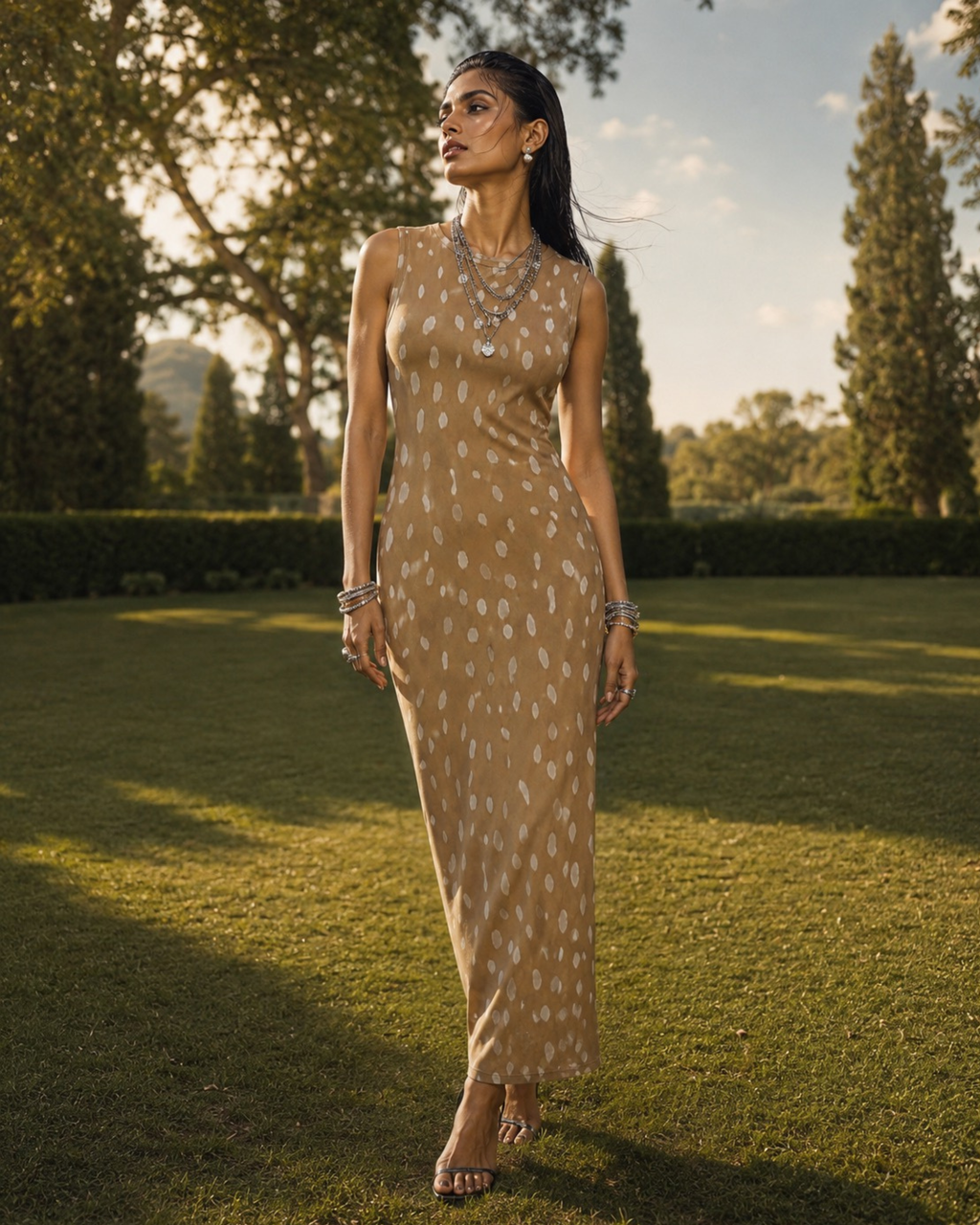 Women's Deer Maze Bodycon Dress