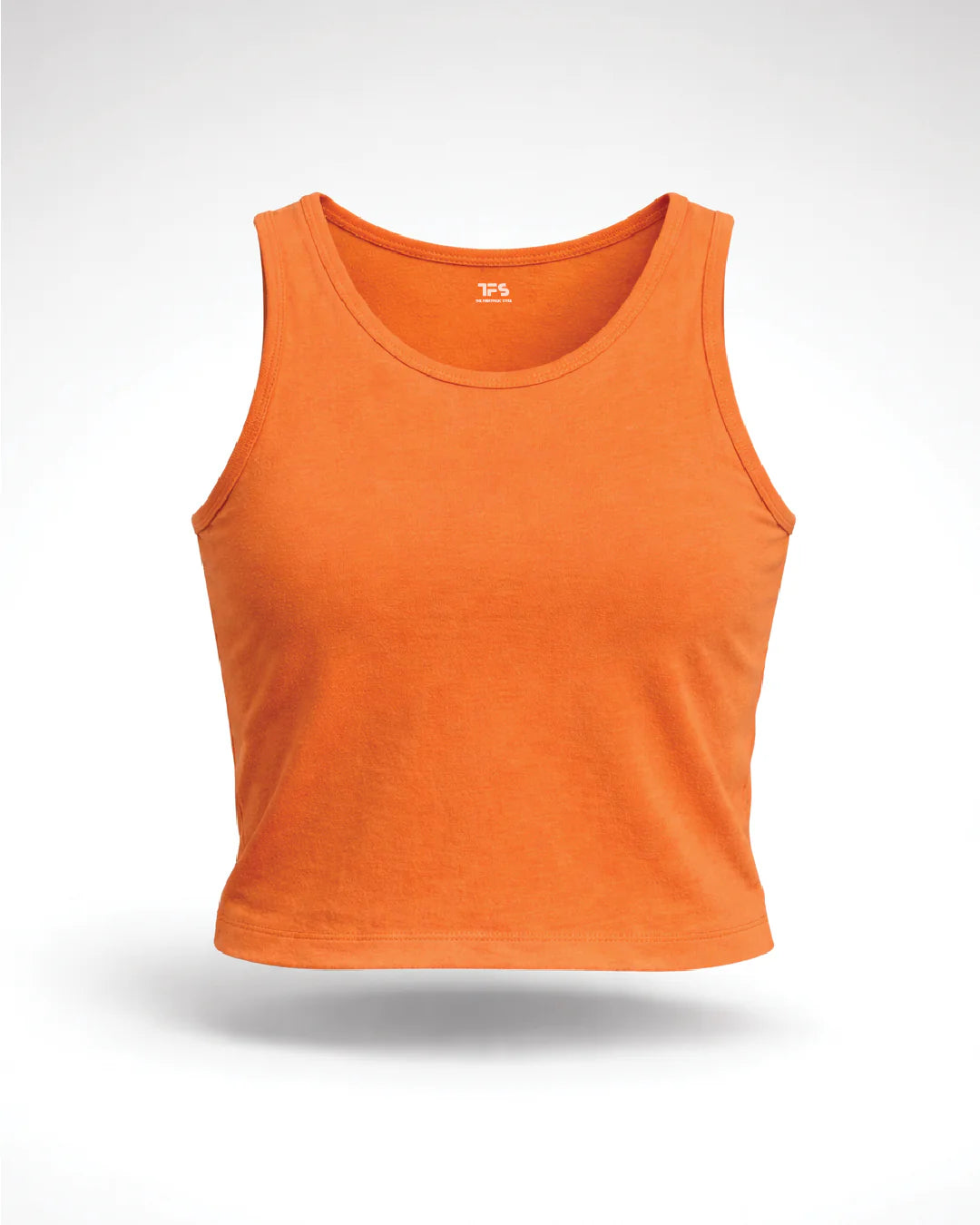 Women's Neon Orange Crop Tank