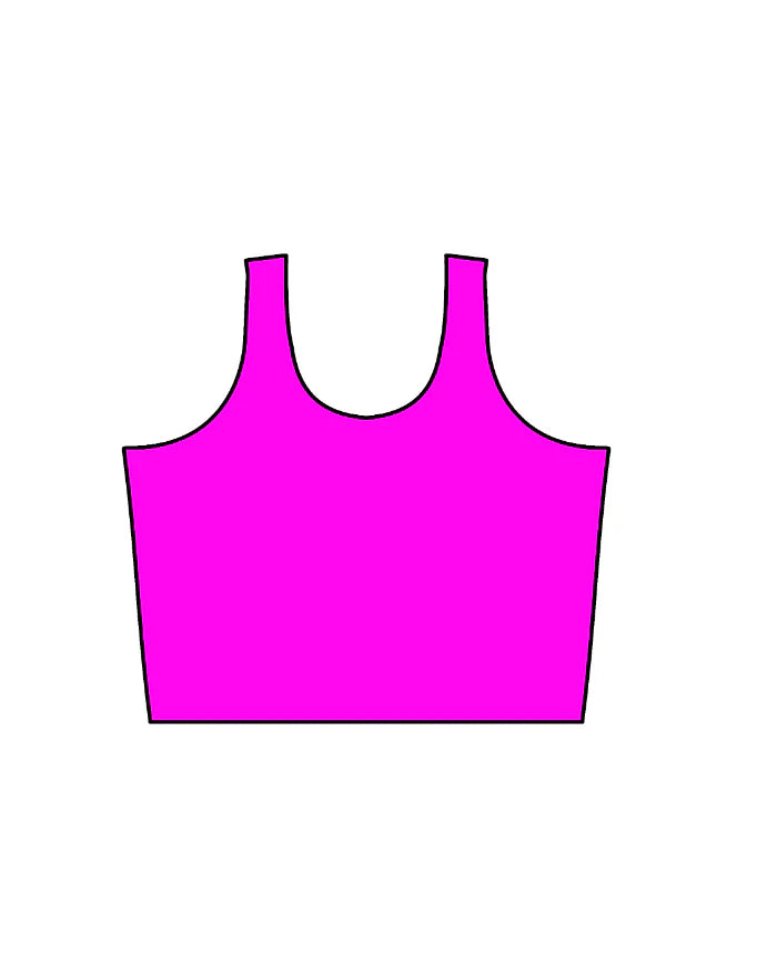 Women's Neon Pink Crop Tank