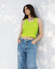 Women's Neon Yellow Crop Tank