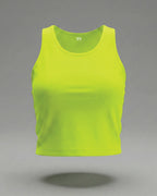 Women's Neon Yellow Crop Tank