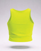 Women's Neon Yellow Crop Tank