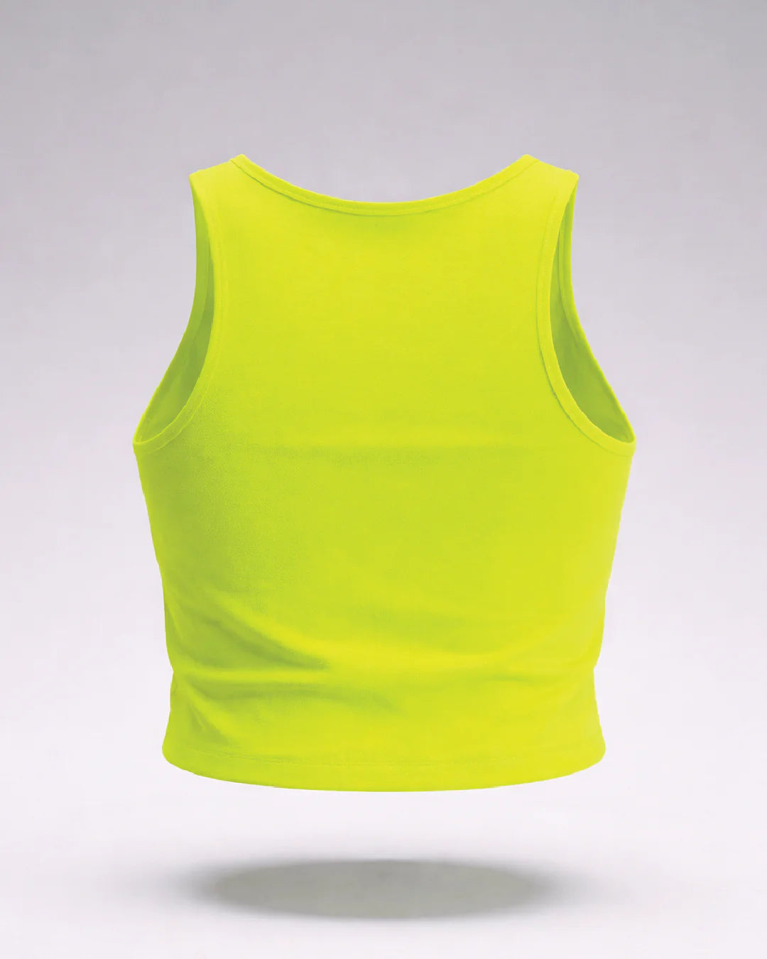 Women's Neon Yellow Crop Tank