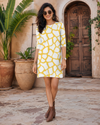Women's Honey Maze T-Shirt Dress