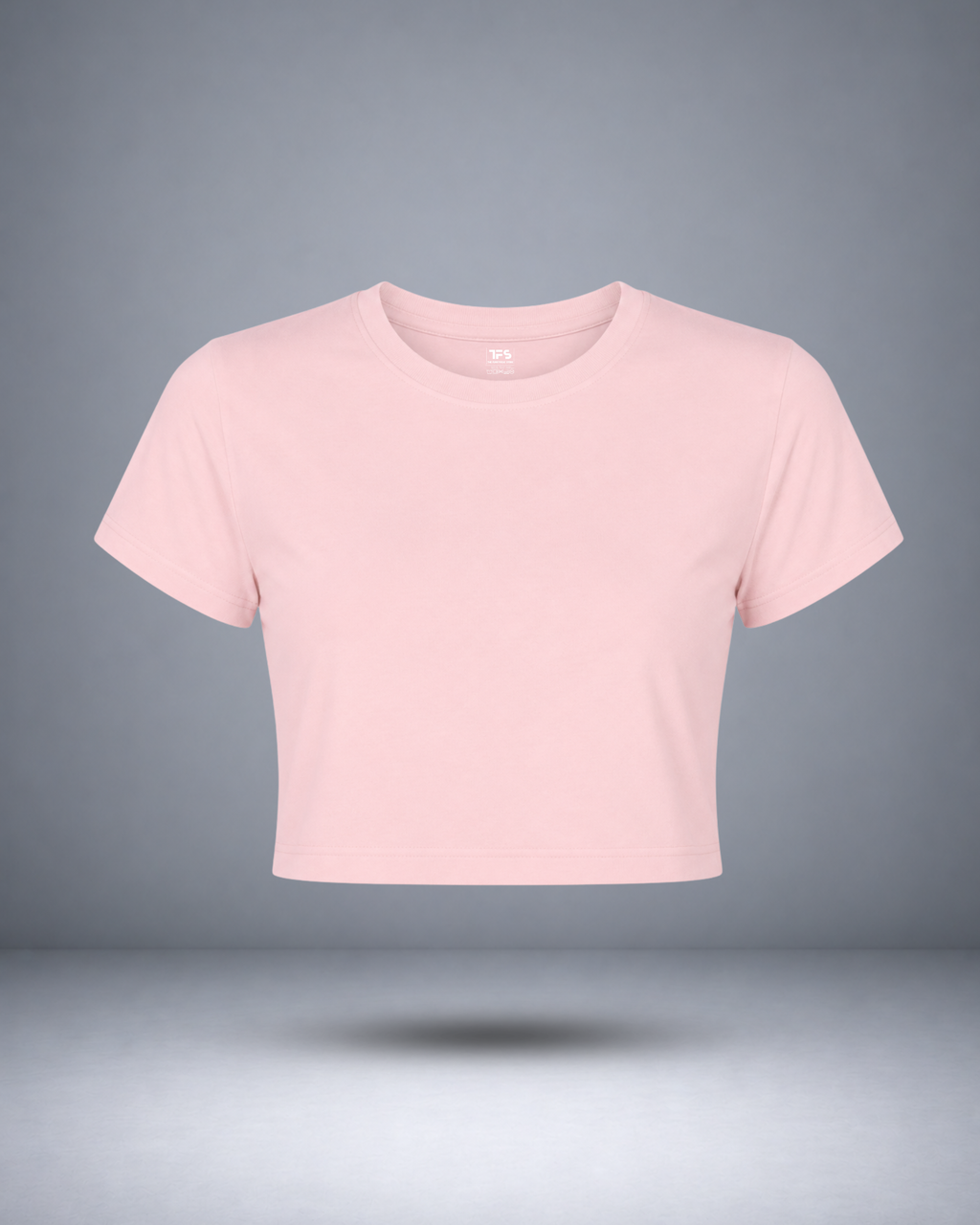 Women's Light Baby Pink Crop Top