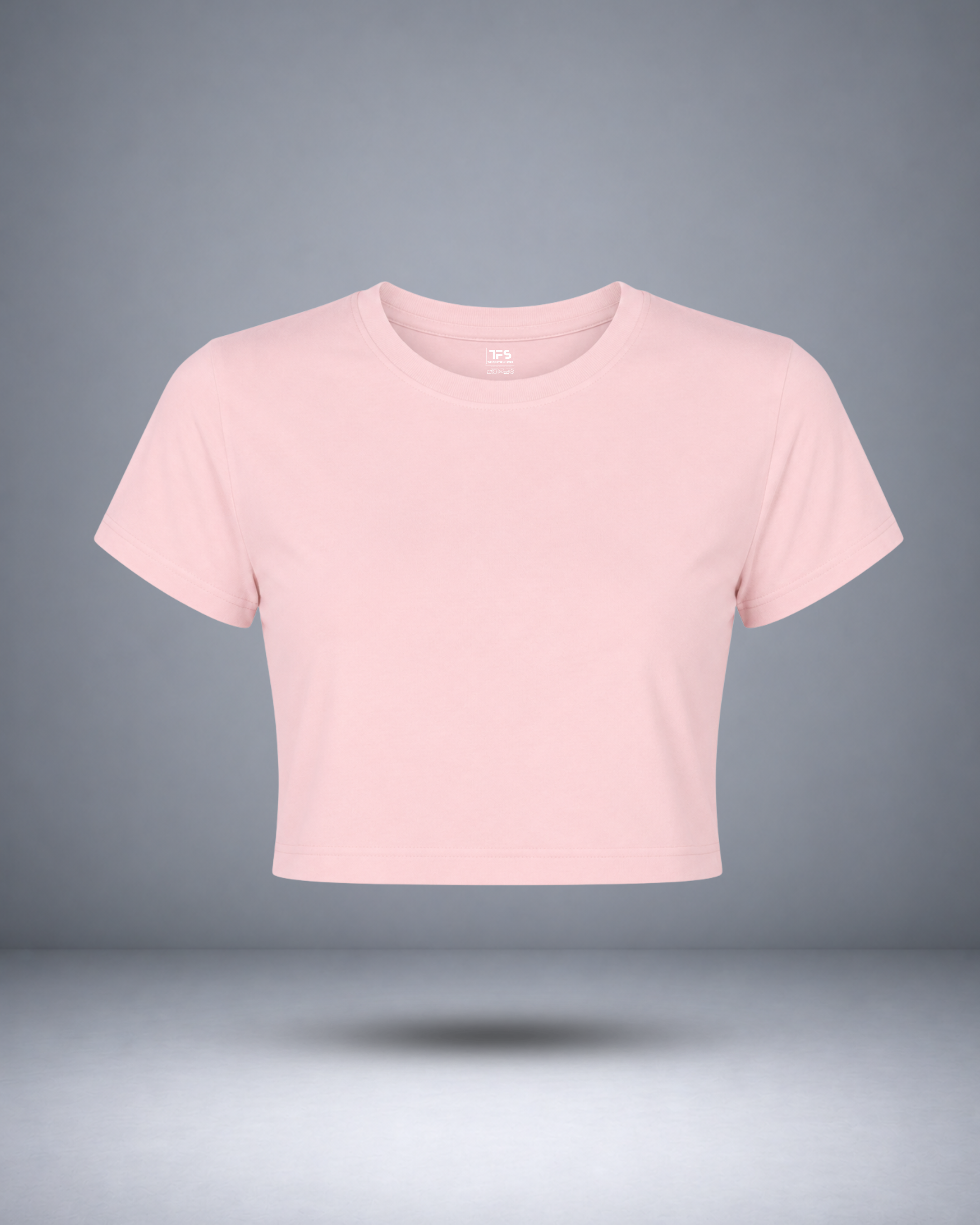 Women's Light Baby Pink Crop Top