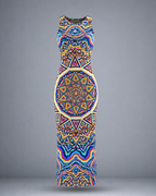Women's Mandala Chakra Bodycon Dress