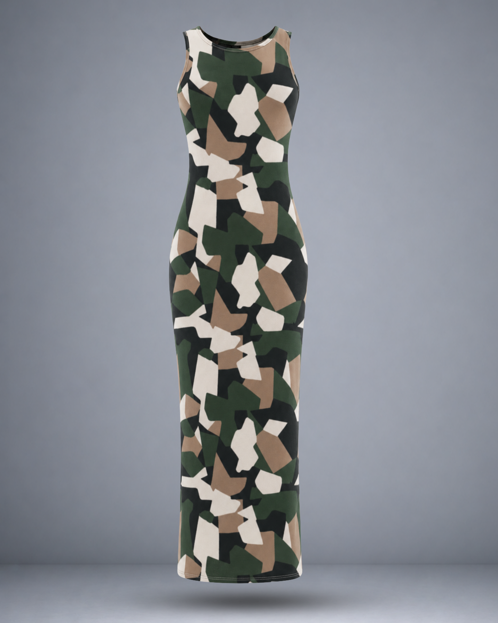 Women's Nature Camo Bodycon Dress