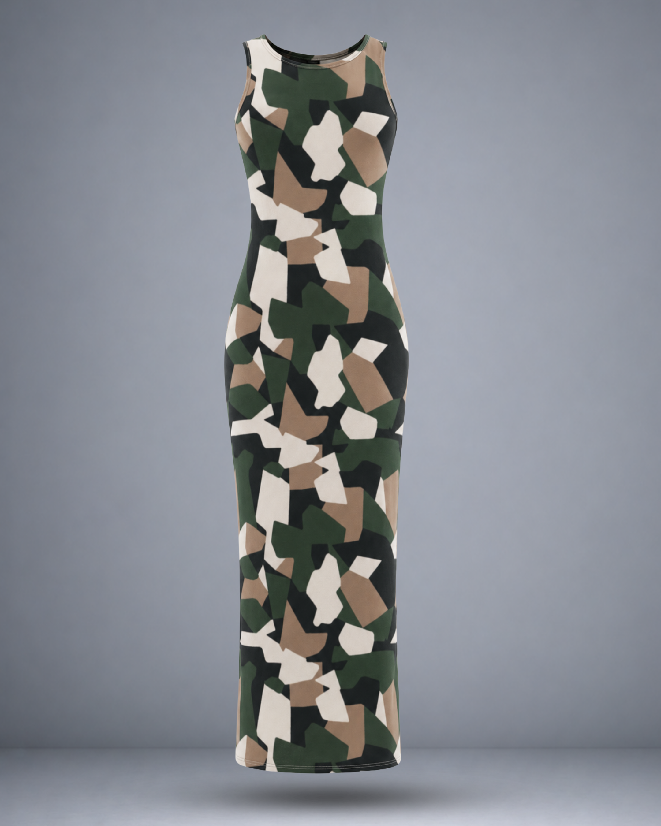 Women's Nature Camo Bodycon Dress