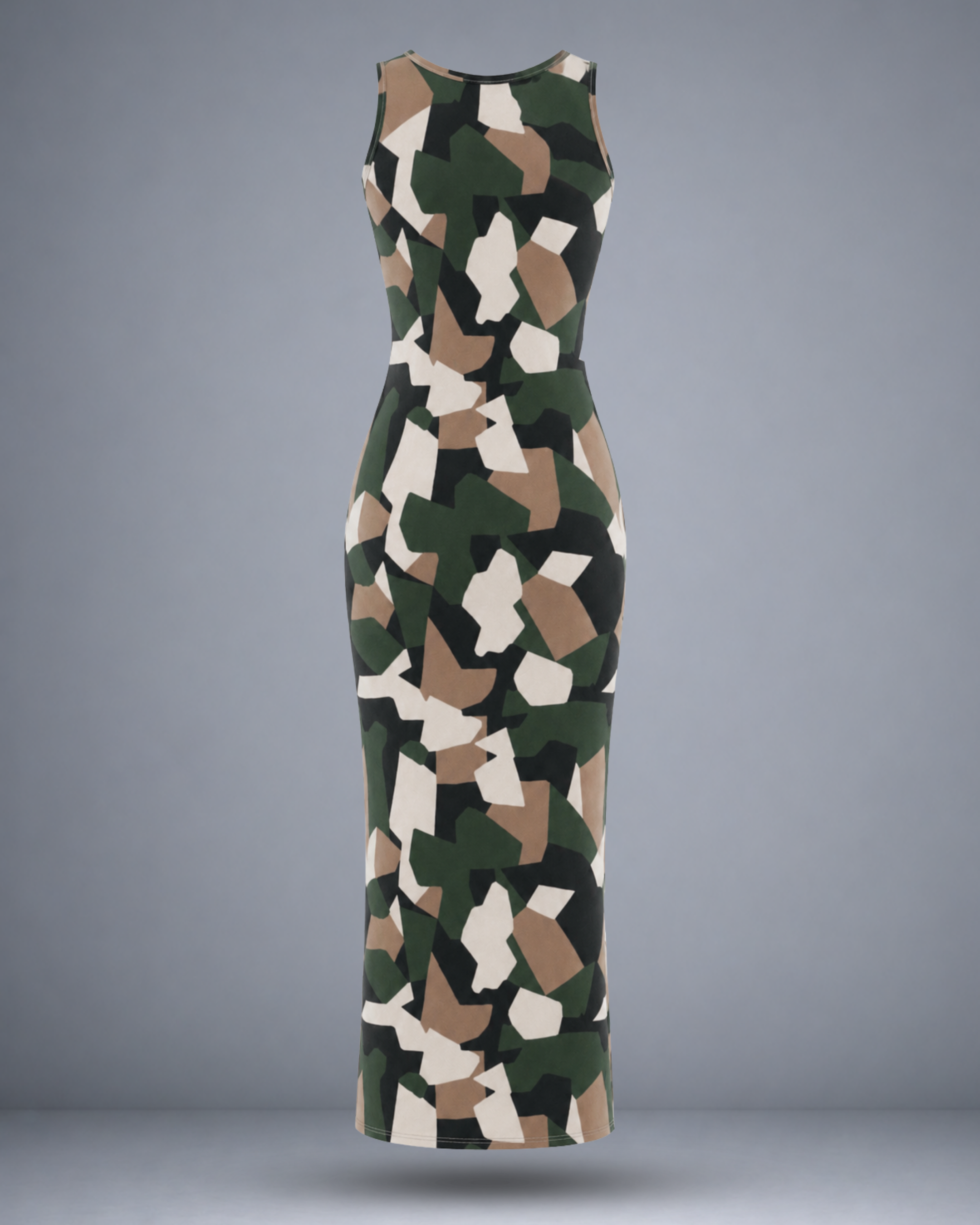 Women's Nature Camo Bodycon Dress