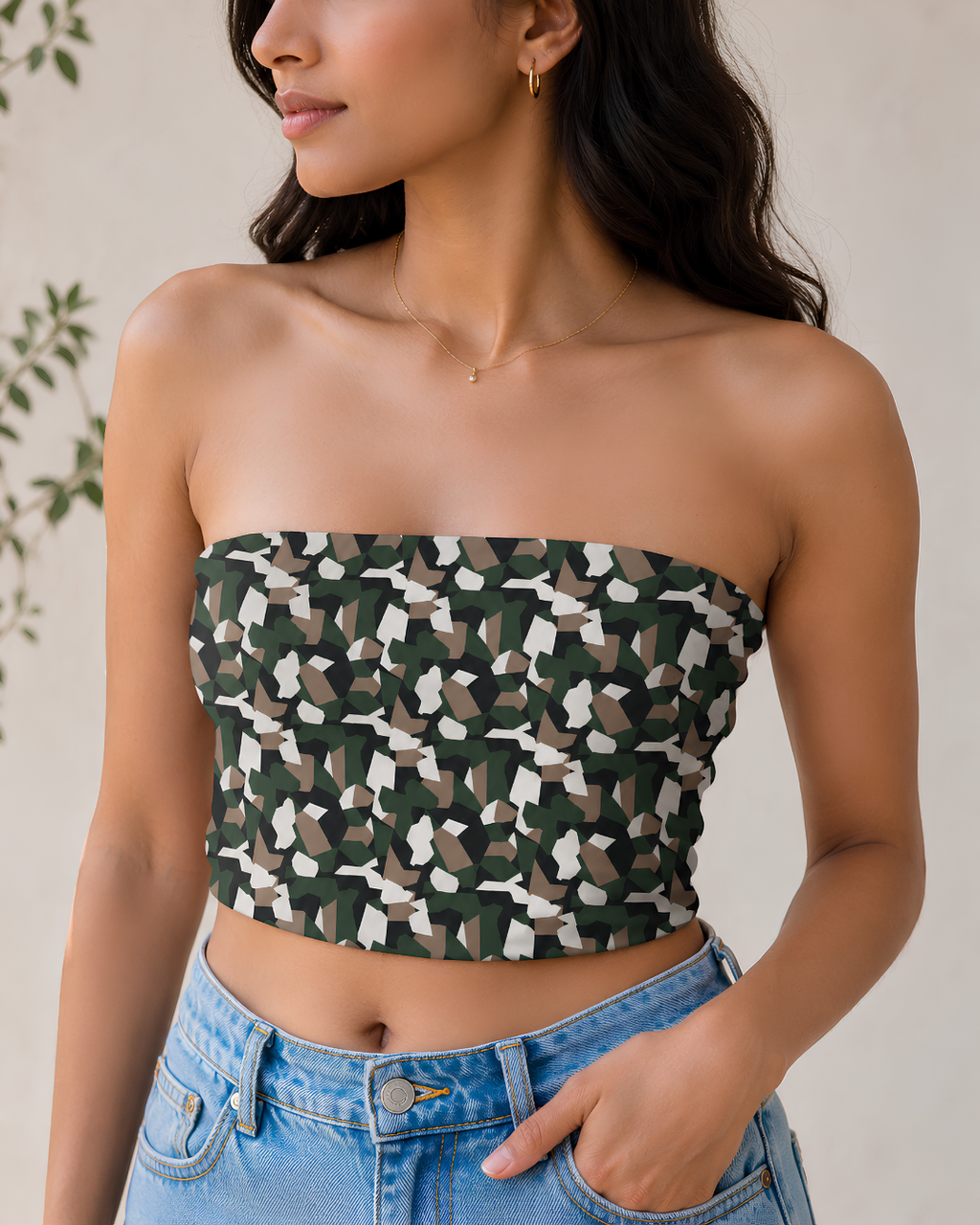 Women's Nature Camo Tube Top