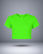 Women's Neon Green Crop Top