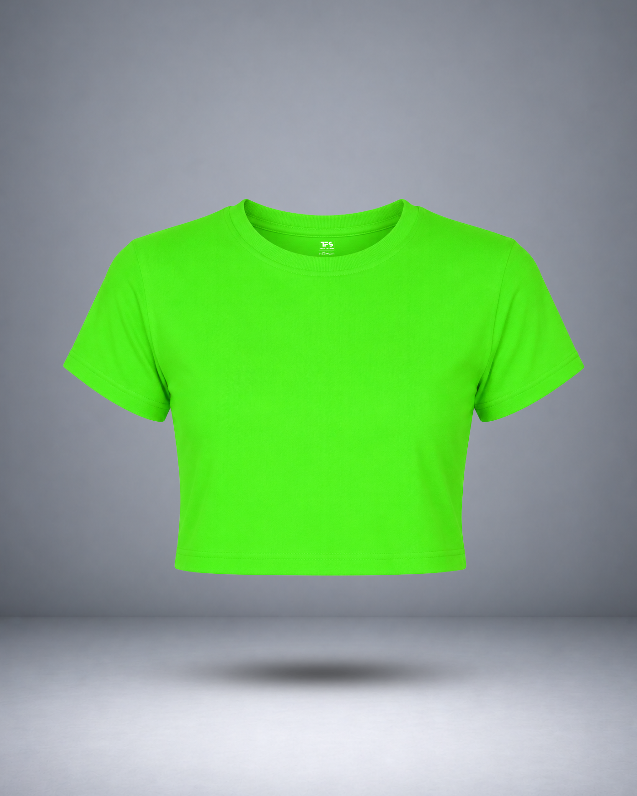 Women's Neon Green Crop Top