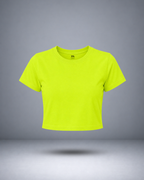 Women's Neon Yellow Crop Top