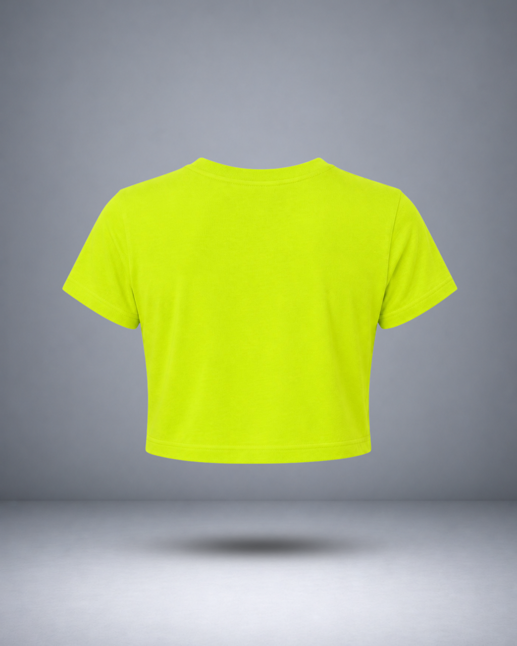 Women's Neon Yellow Crop Top
