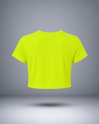 Women's Neon Yellow Crop Top