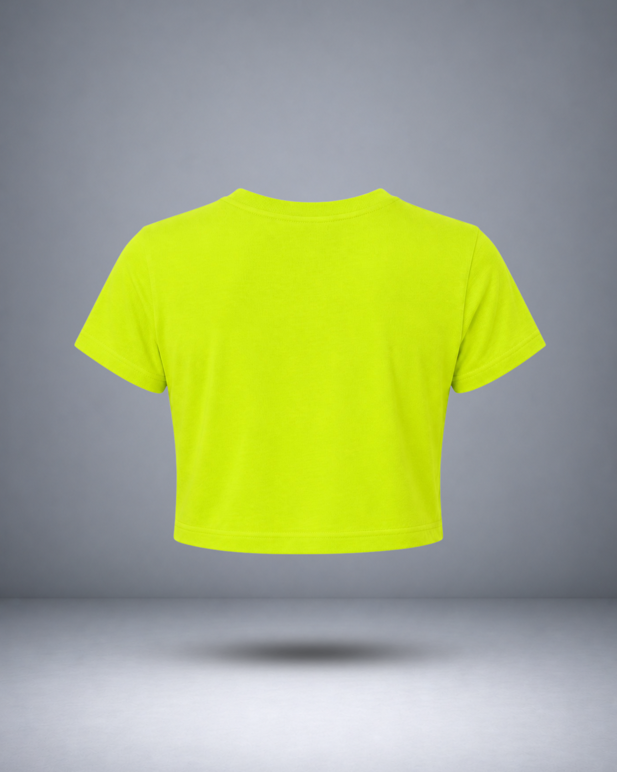 Women's Neon Yellow Crop Top