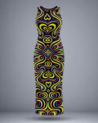 Women's Psychedelic Circus Bodycon Dress