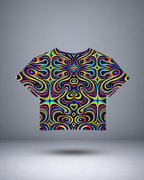 Women's Psychedelic Circus Crop Top